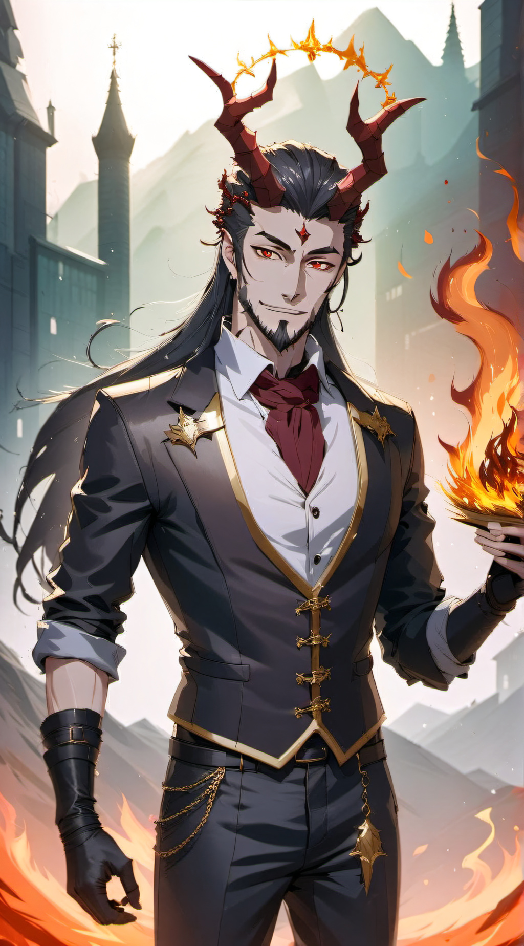 ai character: King Malik Salas background