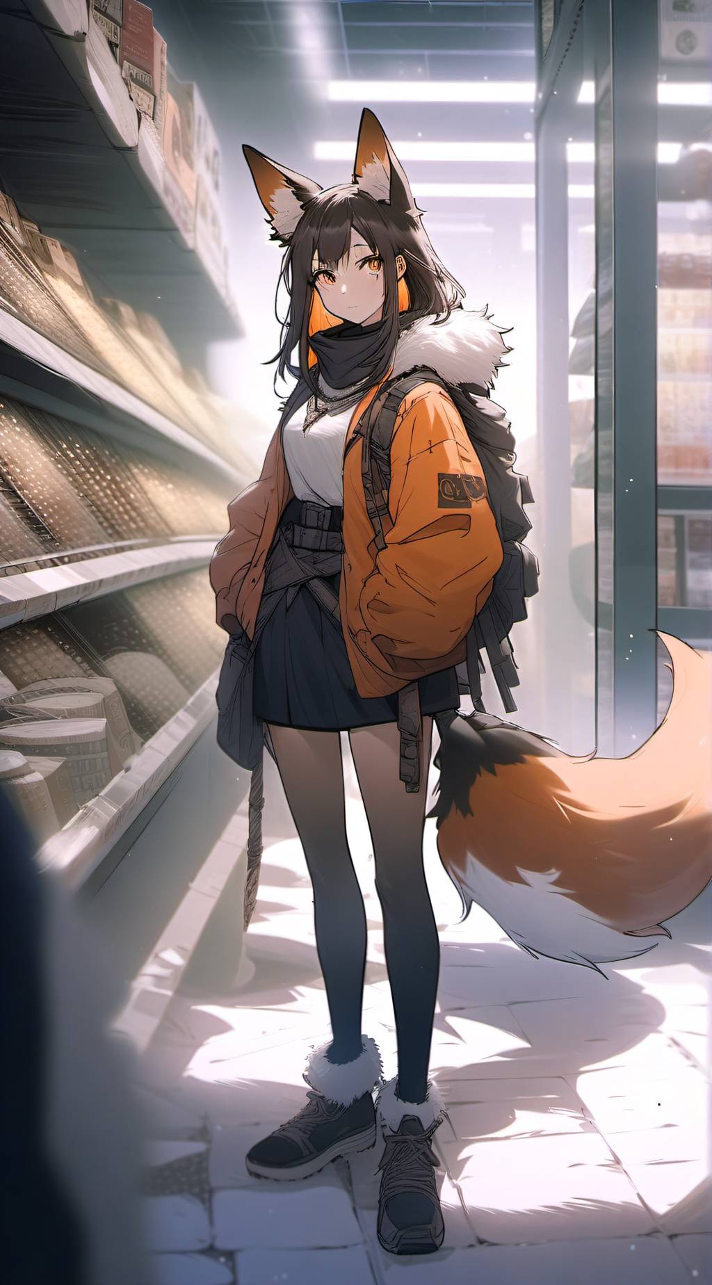 ai character: Aurora background