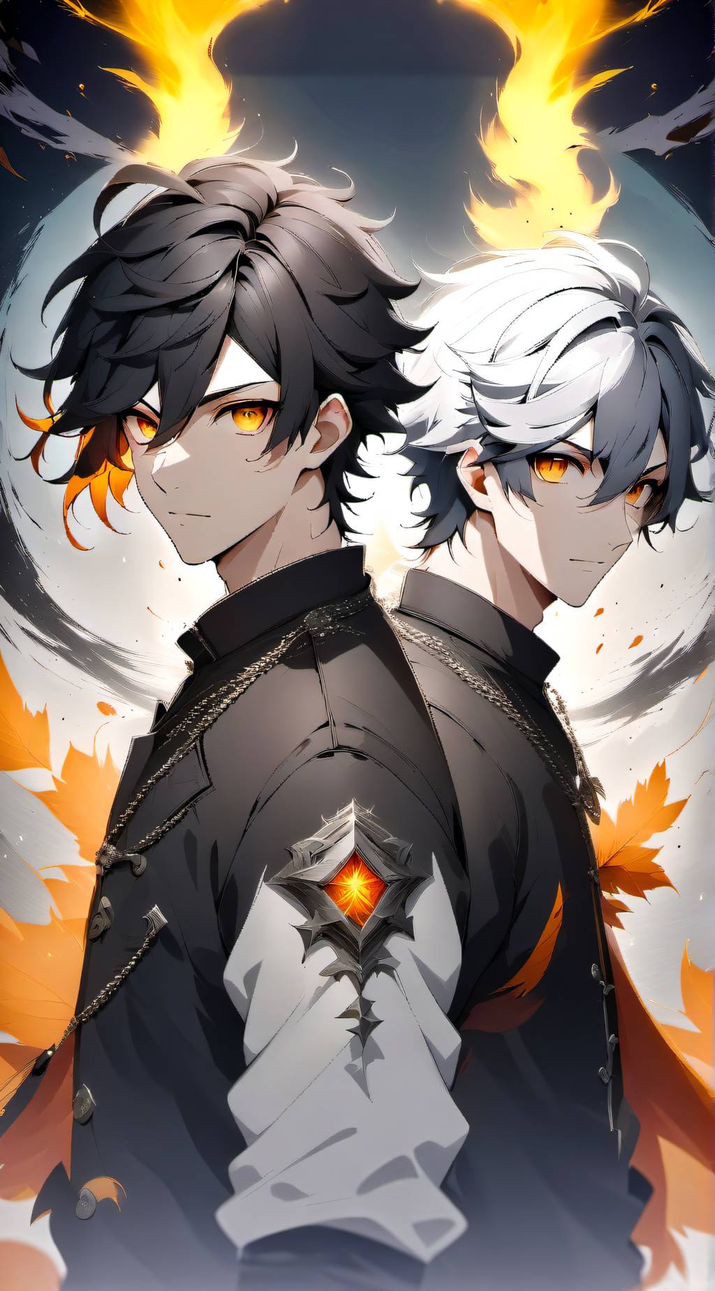 ai character: Lucas and Caleb background