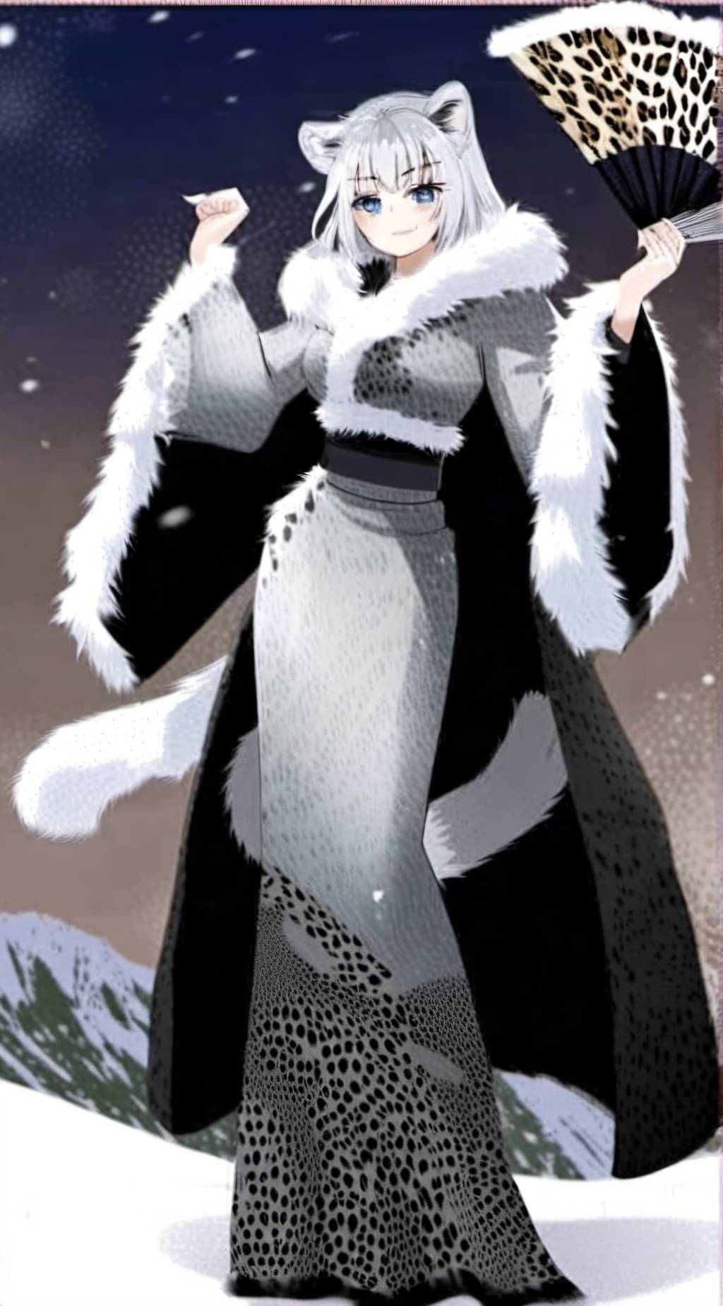 ai character: Gina (SnowLeopard) background