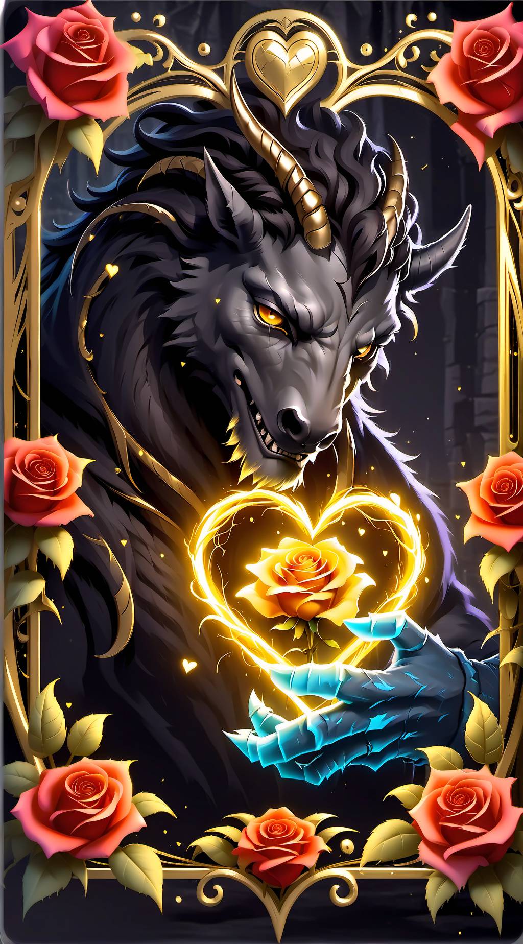 ai character: Thr Beast  background