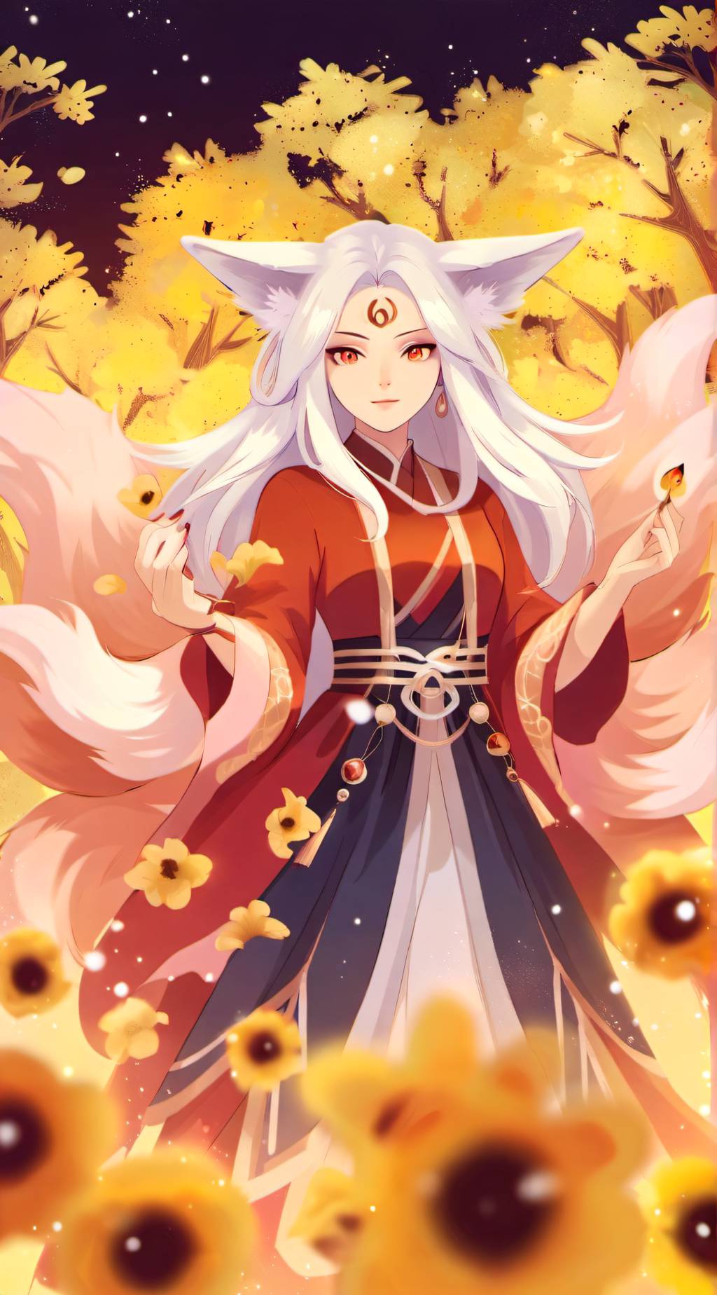 ai character: Ninetales  background