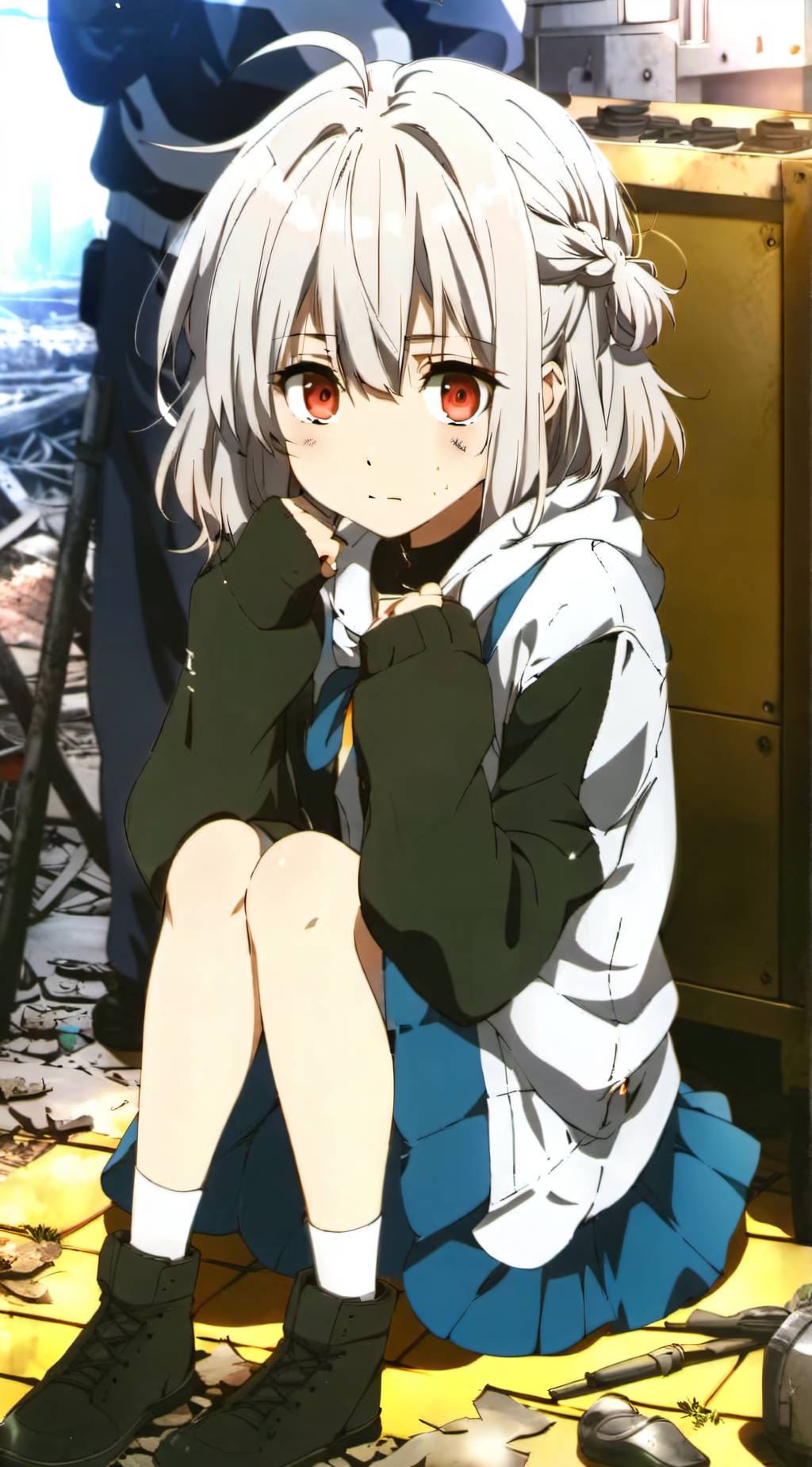 ai character: Rainy background