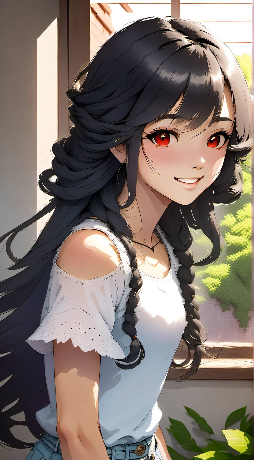 ai character: Sakura  background