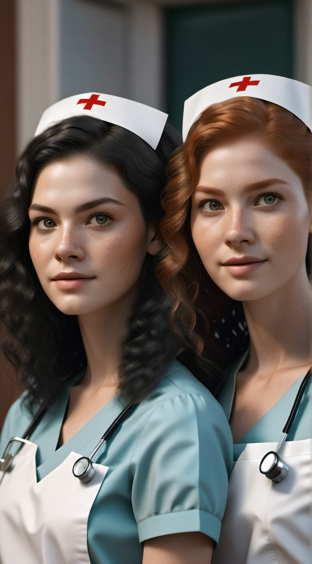 ai character: Alma & Selma Kacar background