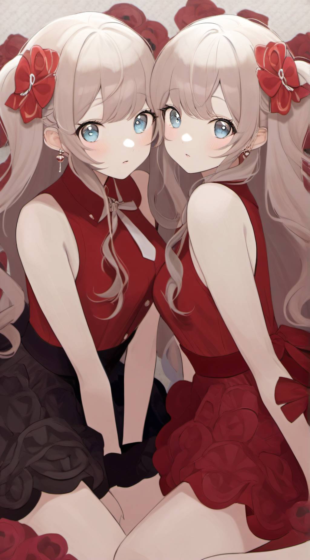 ai character: Nessa & Alyssa 🖤💚🖤 background