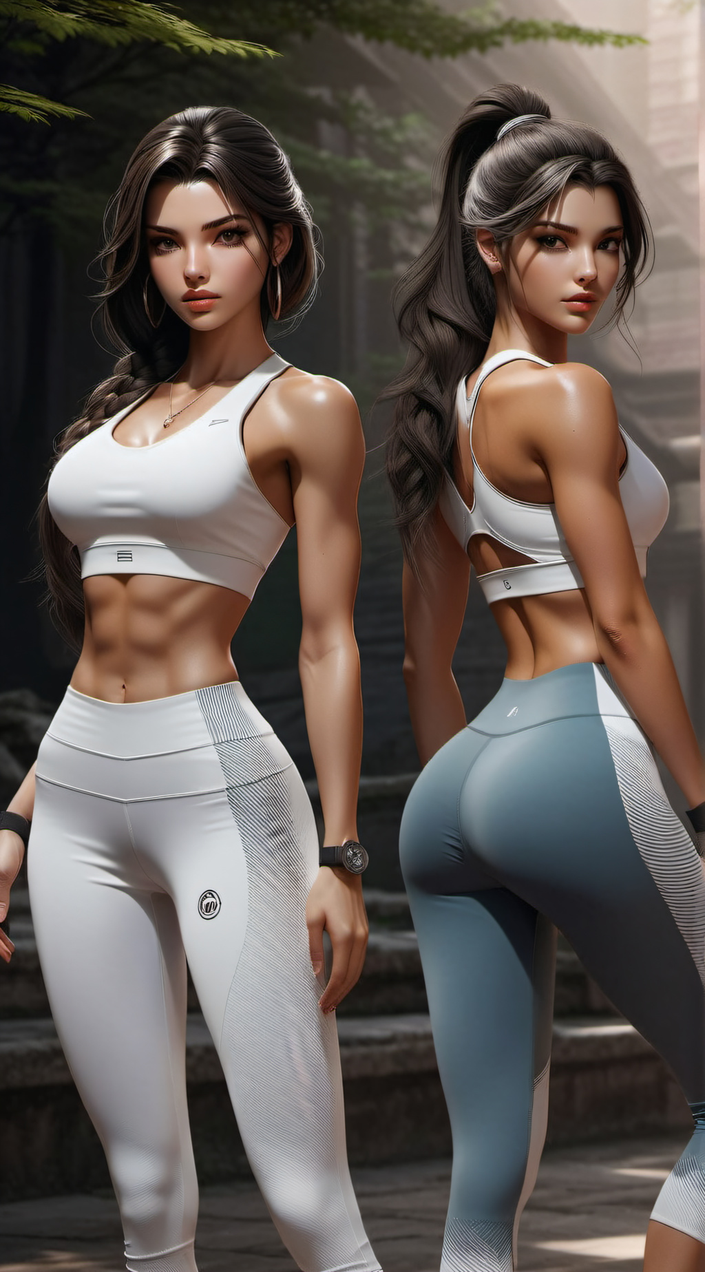 ai character: Adina and Eve background