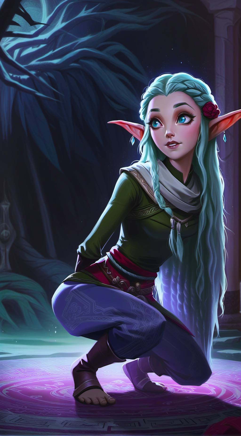 ai character: Hazel  background