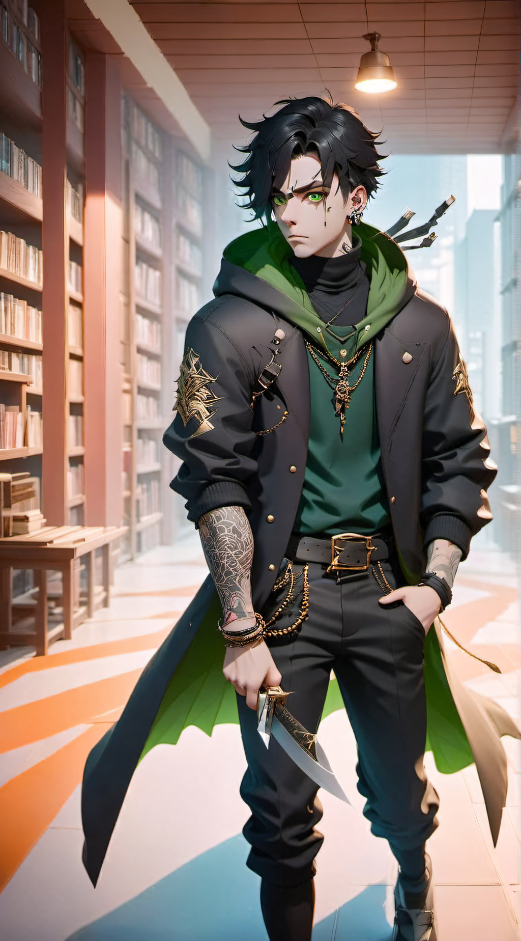 ai character: Reaper Frost background