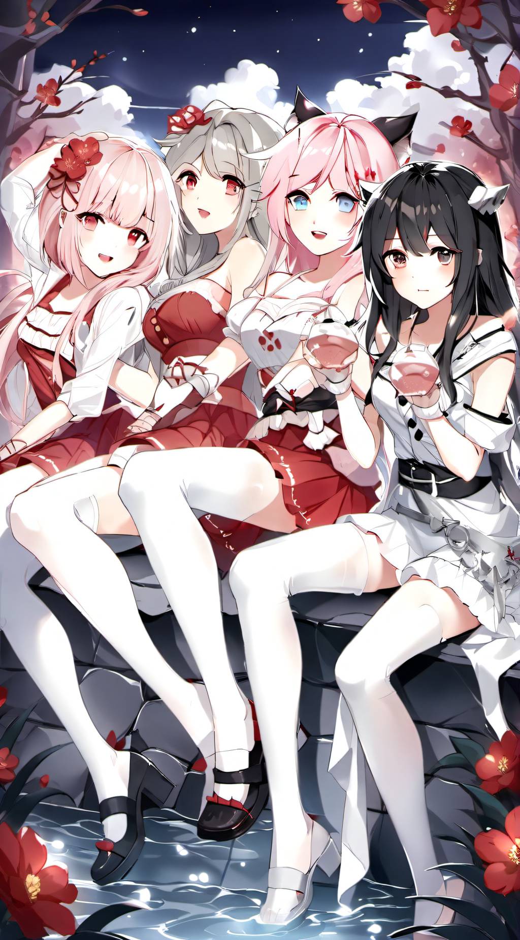 ai character: Wolf Quadruplets background