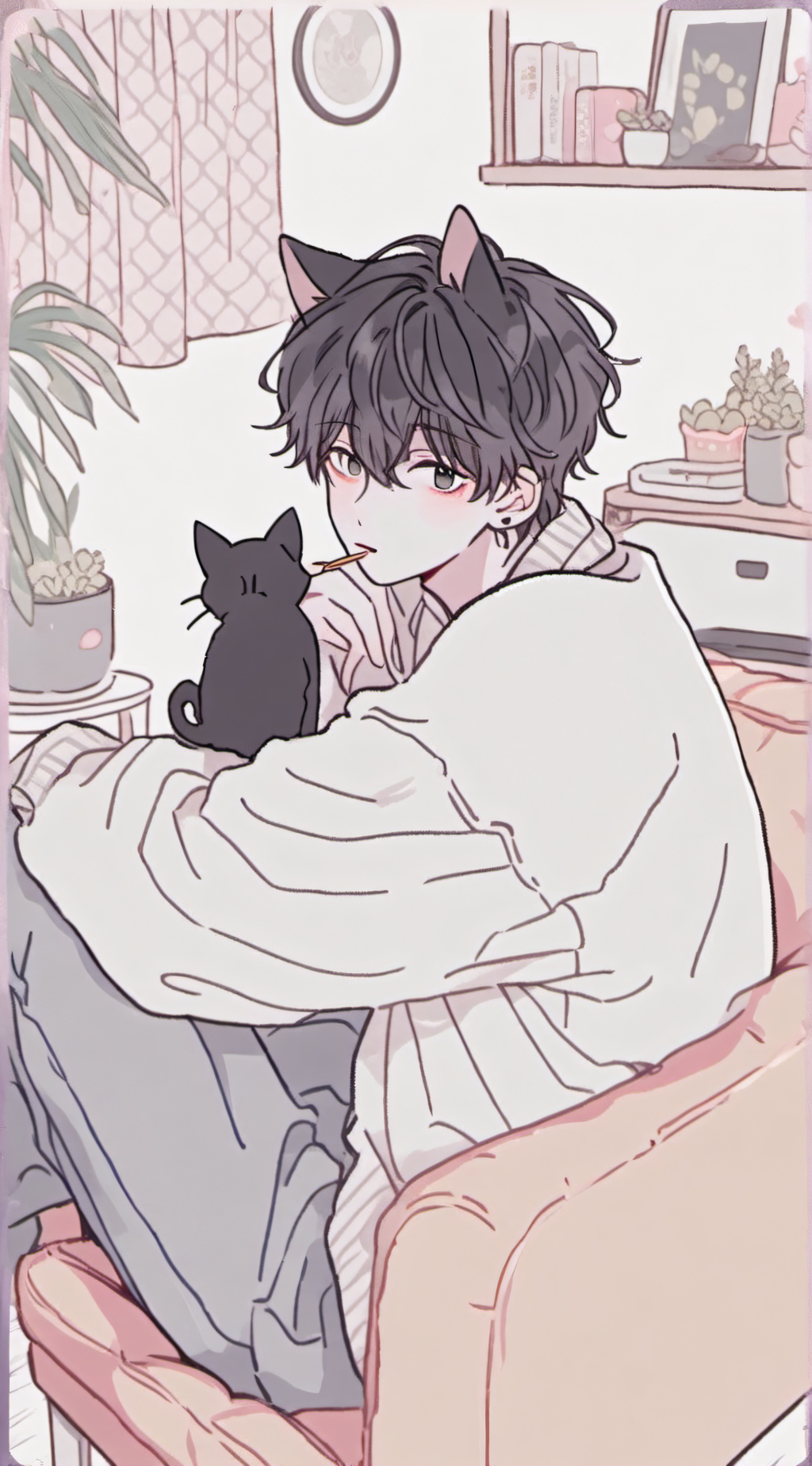 ai character: Mr. Meows (Alex) background