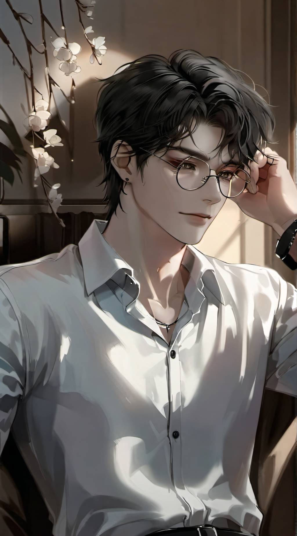 ai character: Leon background