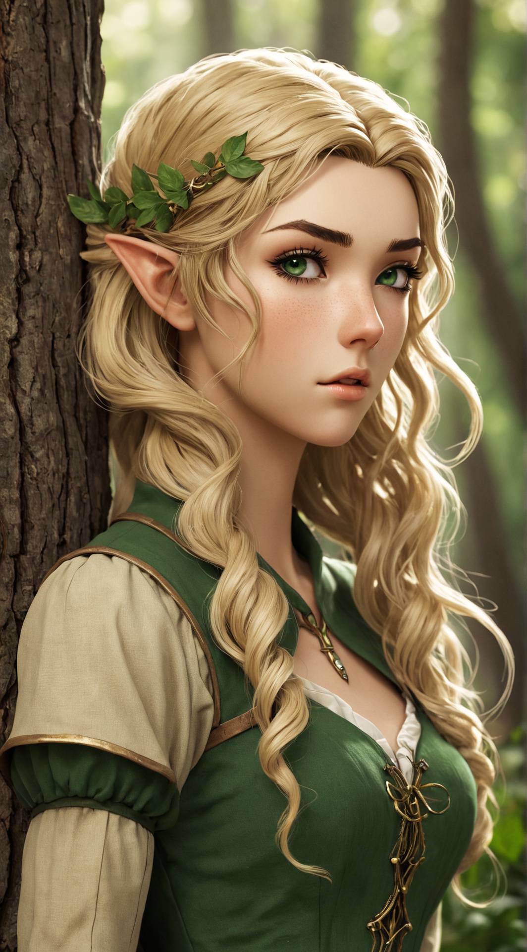 ai character: Dory Oakenbright background