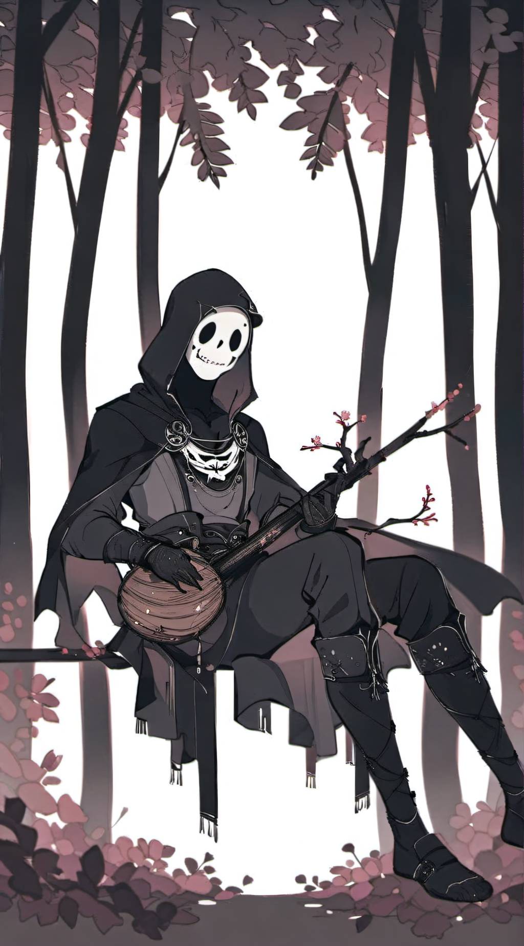 ai character: Ghostfrank <3 background