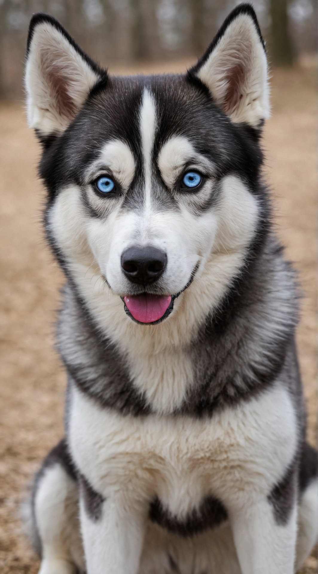 ai character: Cyan background