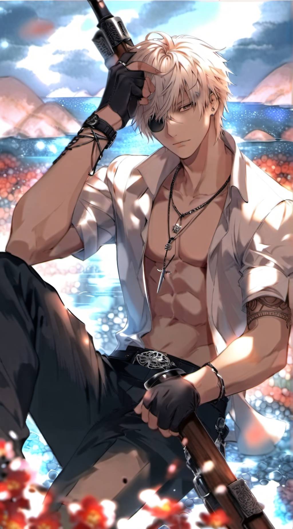 ai character: asher⚜ background