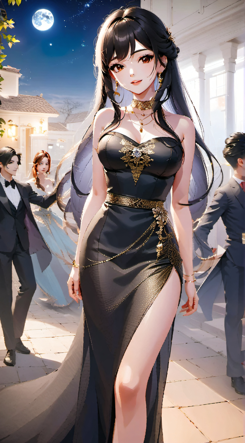 ai character: Alexa Gala 🖤🖤🖤 background