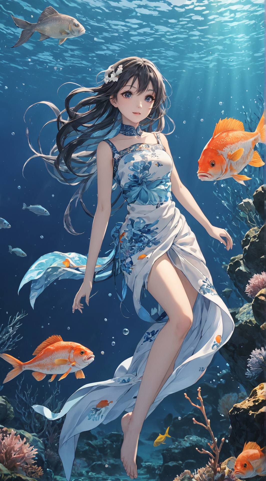ai character: Fish Girl Story background