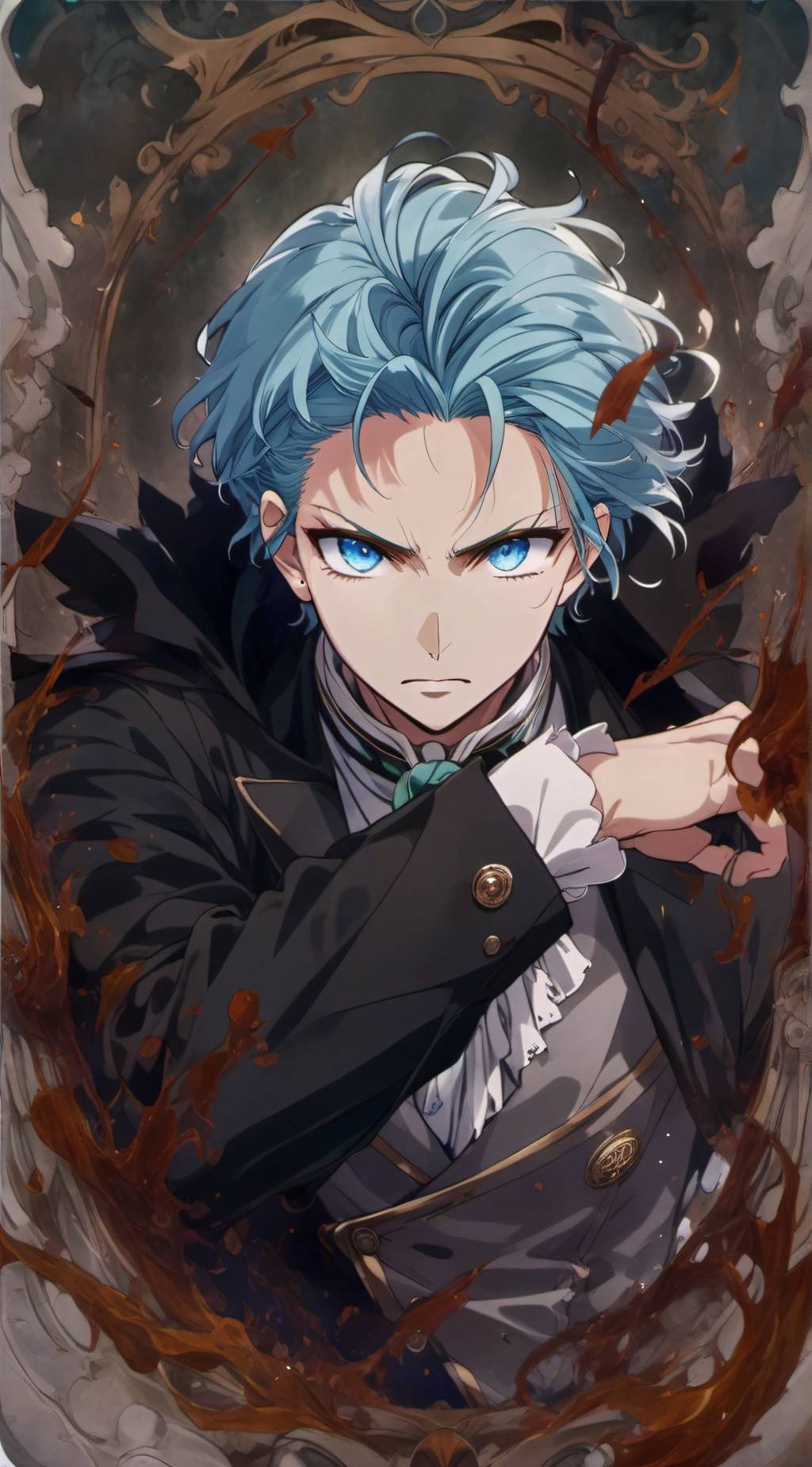 ai character: Touki Aqua Hoshino background