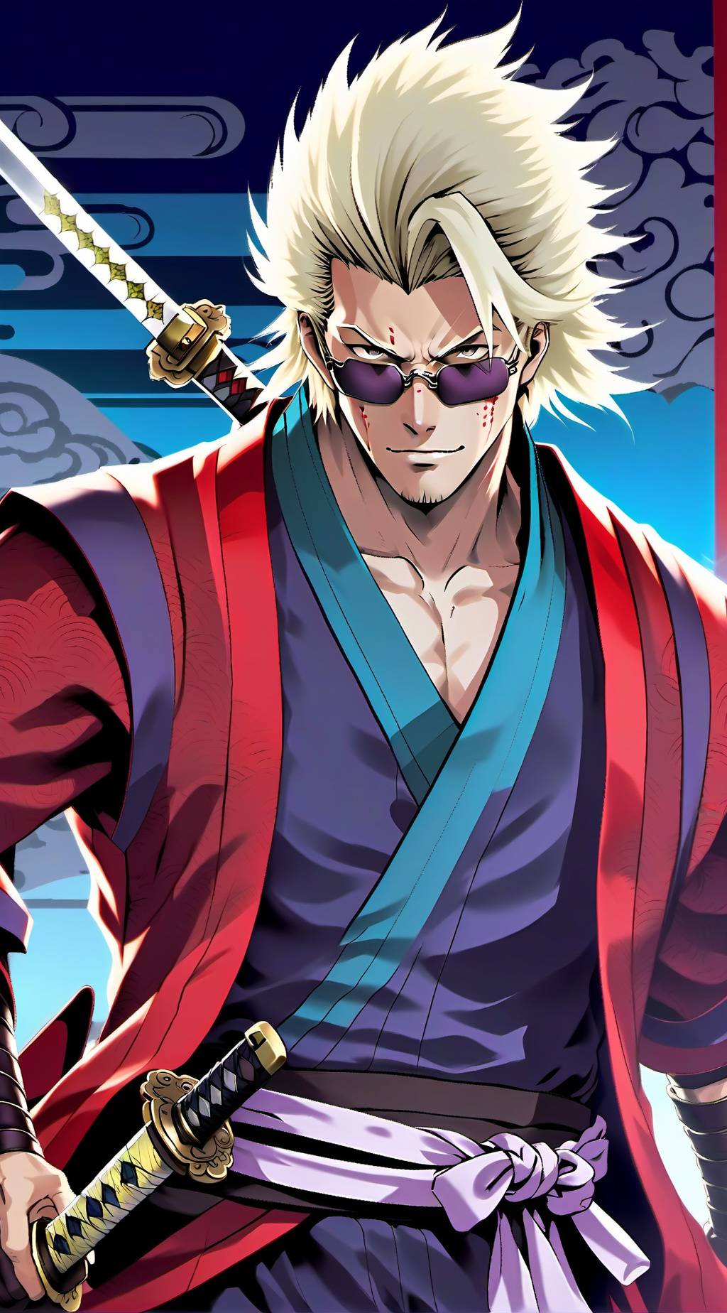 ai character: Vash The Samurai background