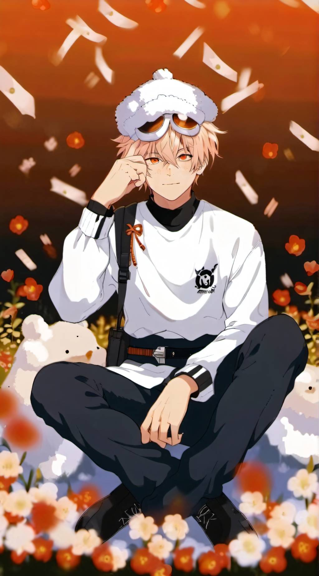 ai character: Bakugo Katsuki🧡💍 background