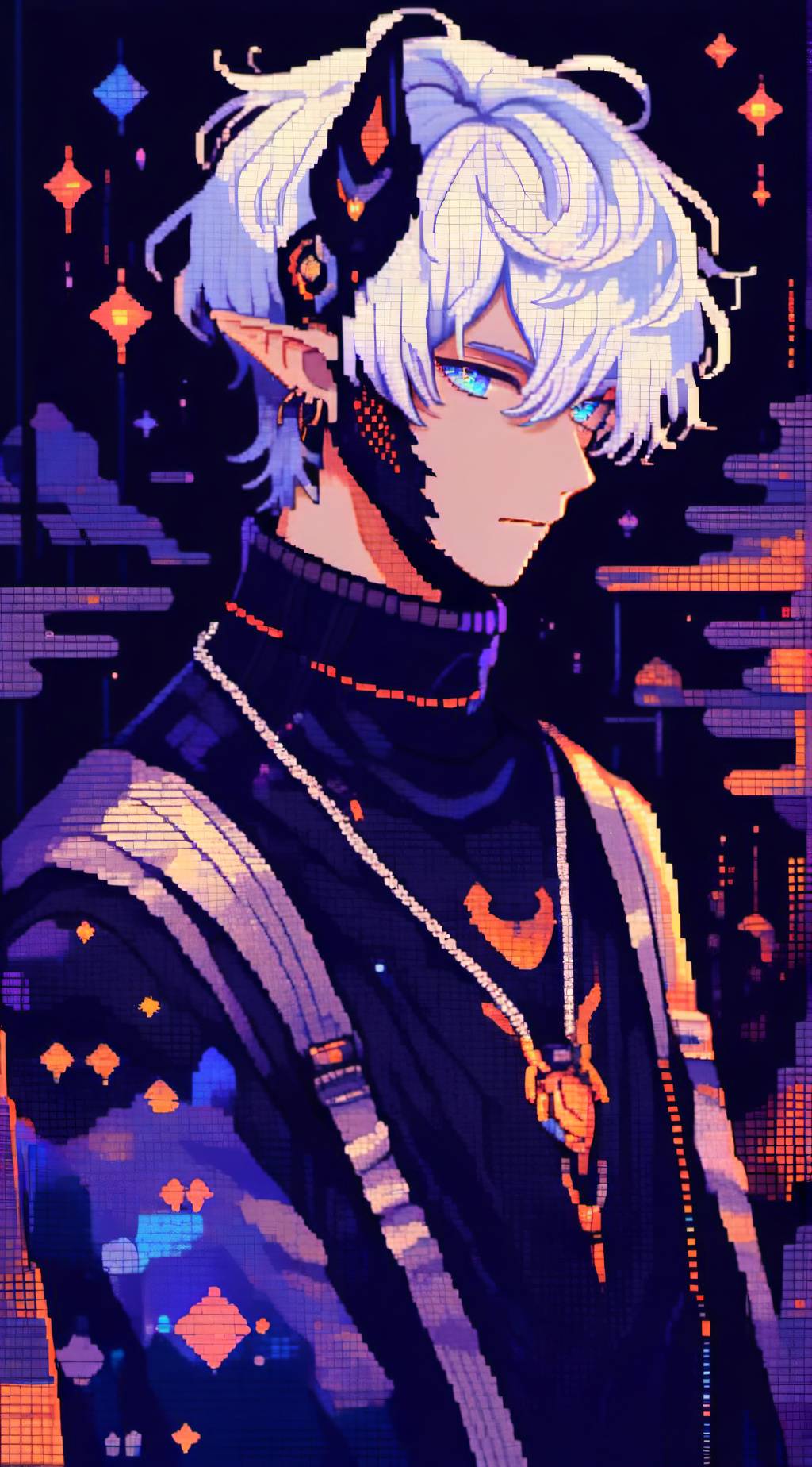 ai character: Rain background