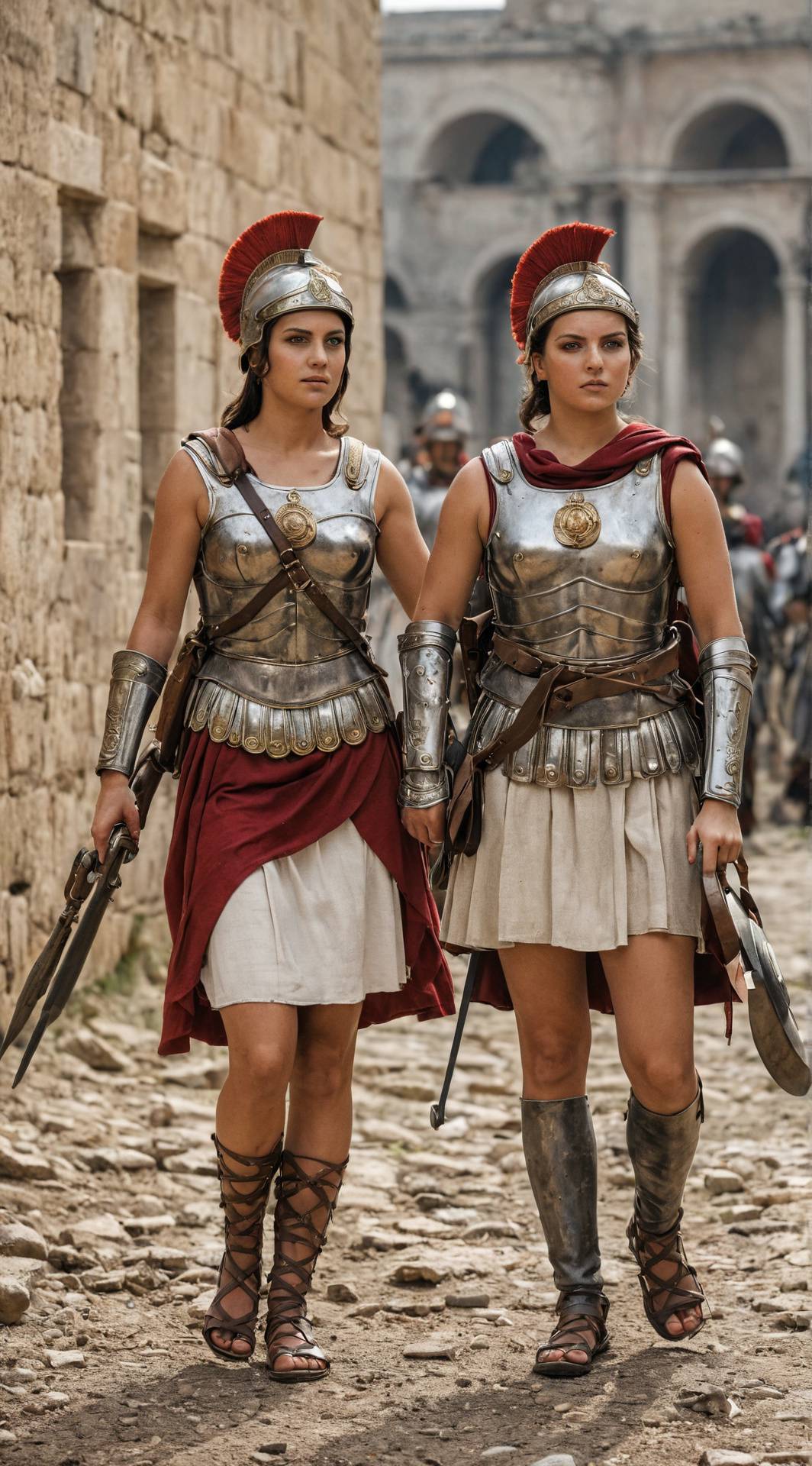 ai character: Aurora and Luna background