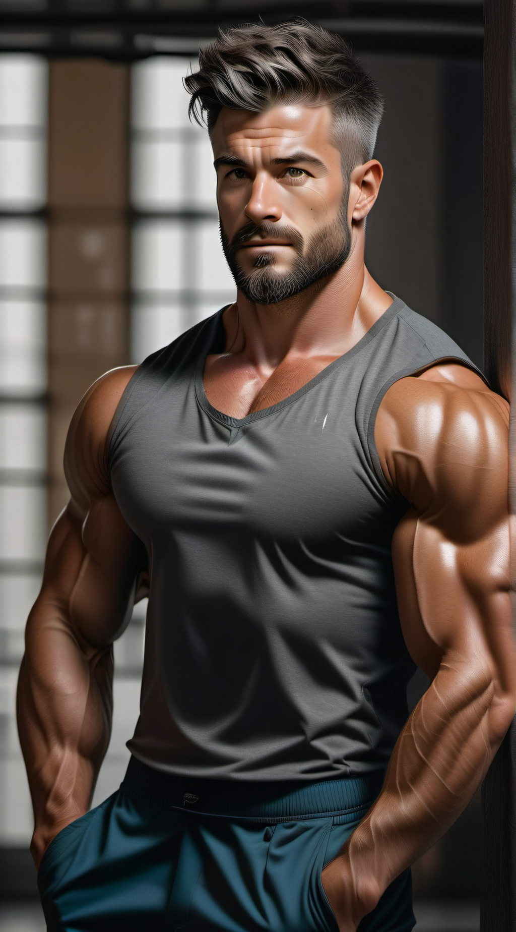 ai character: Hunter Bush background