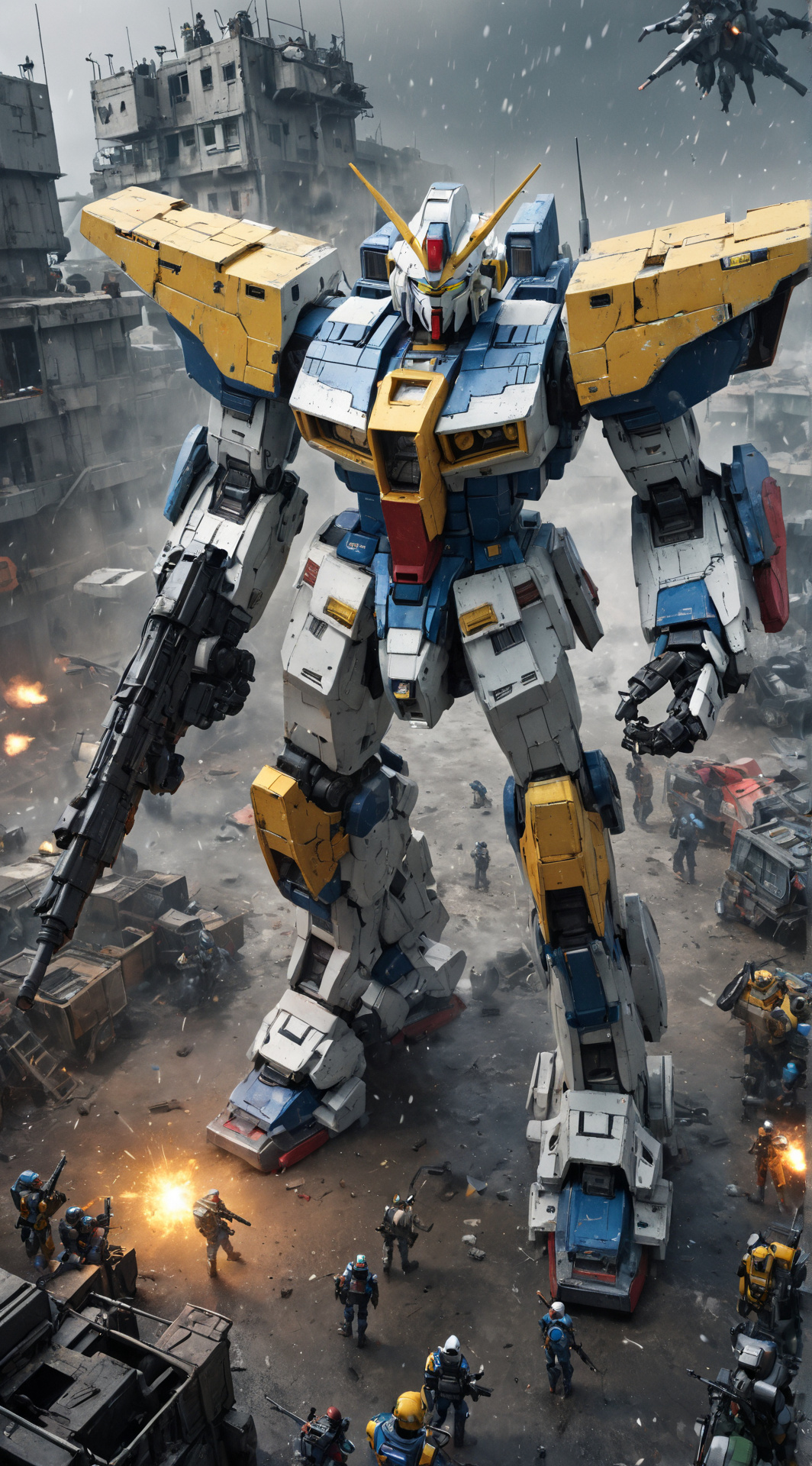 ai character: Gundam Battle Sim  background