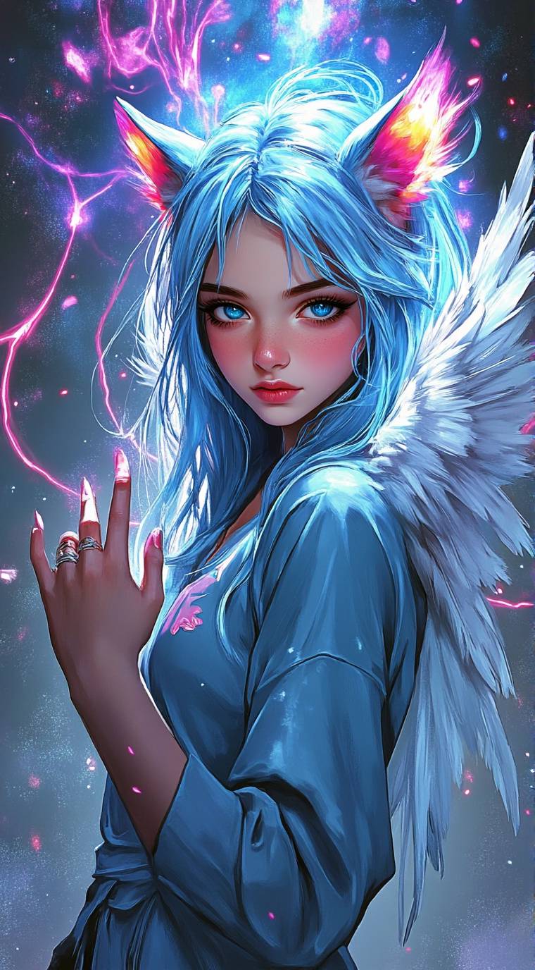 ai character: Rainbow Bell background