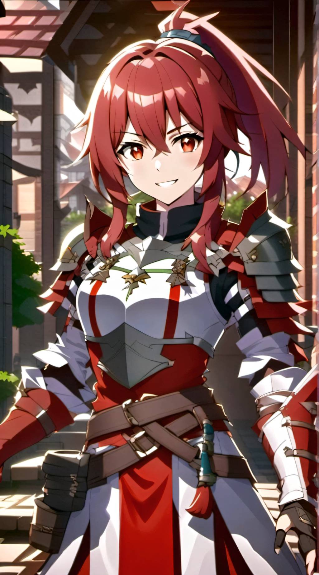 ai character: Elesis Sieghart  background