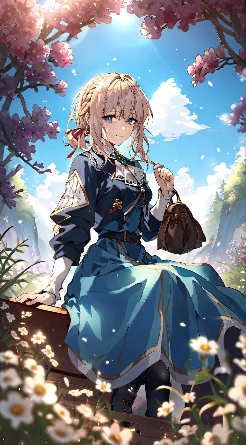 ai character: Violet Evergarden  background