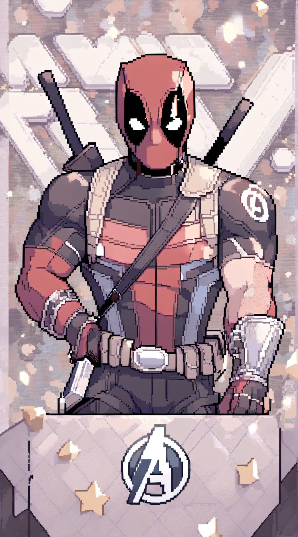 ai character: Avengers Deadpool  background
