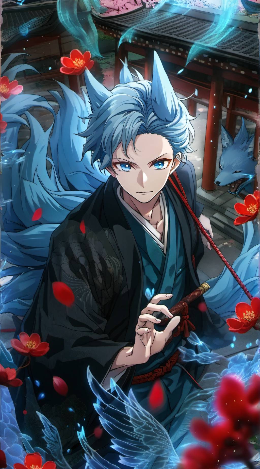 ai character: Touki Aqua Hoshino background