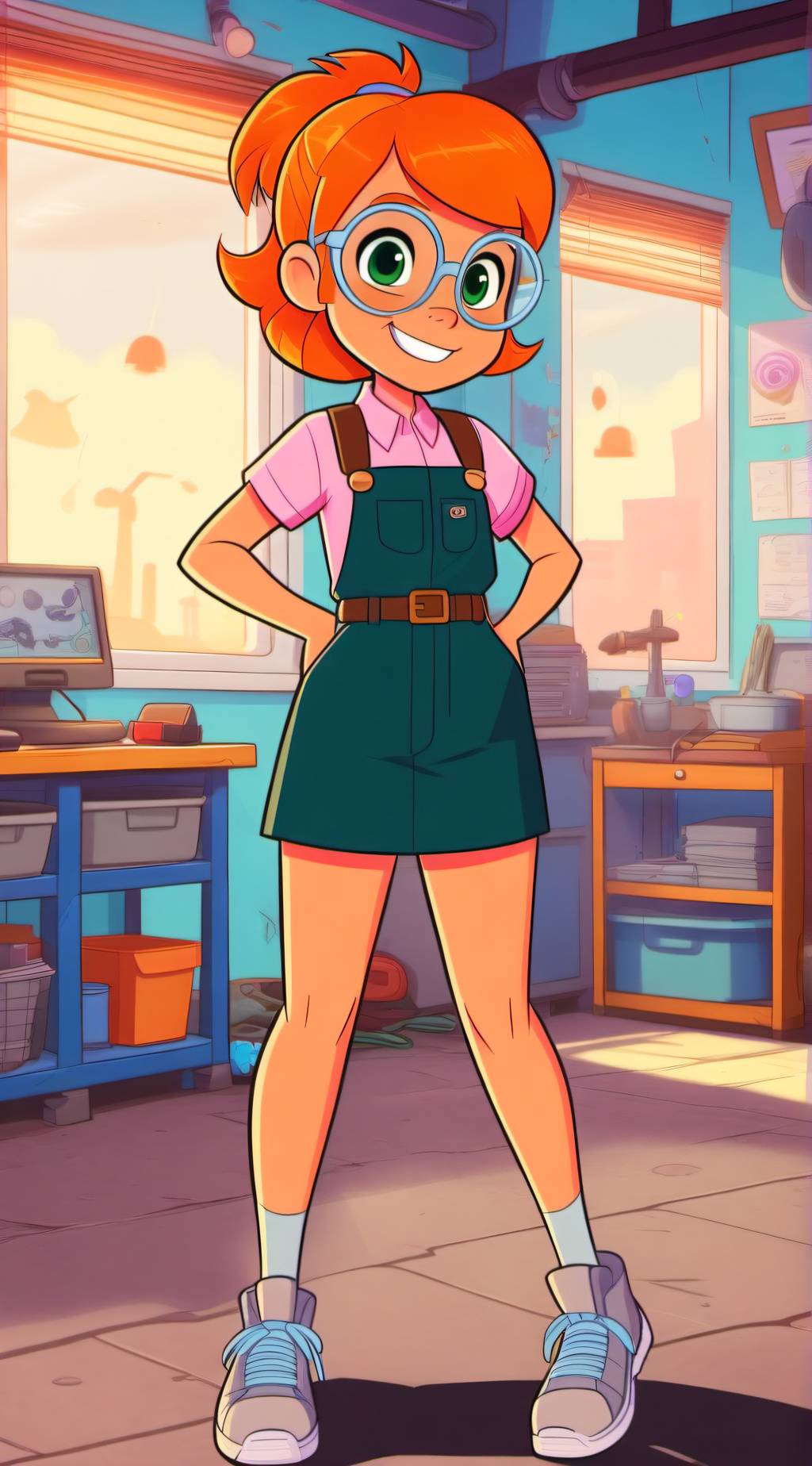 ai character: Madeline Peters background