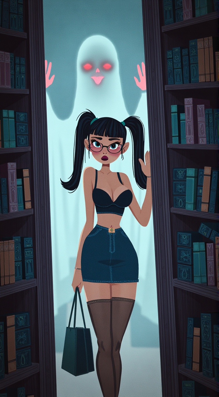 ai character: Lin of the Library background