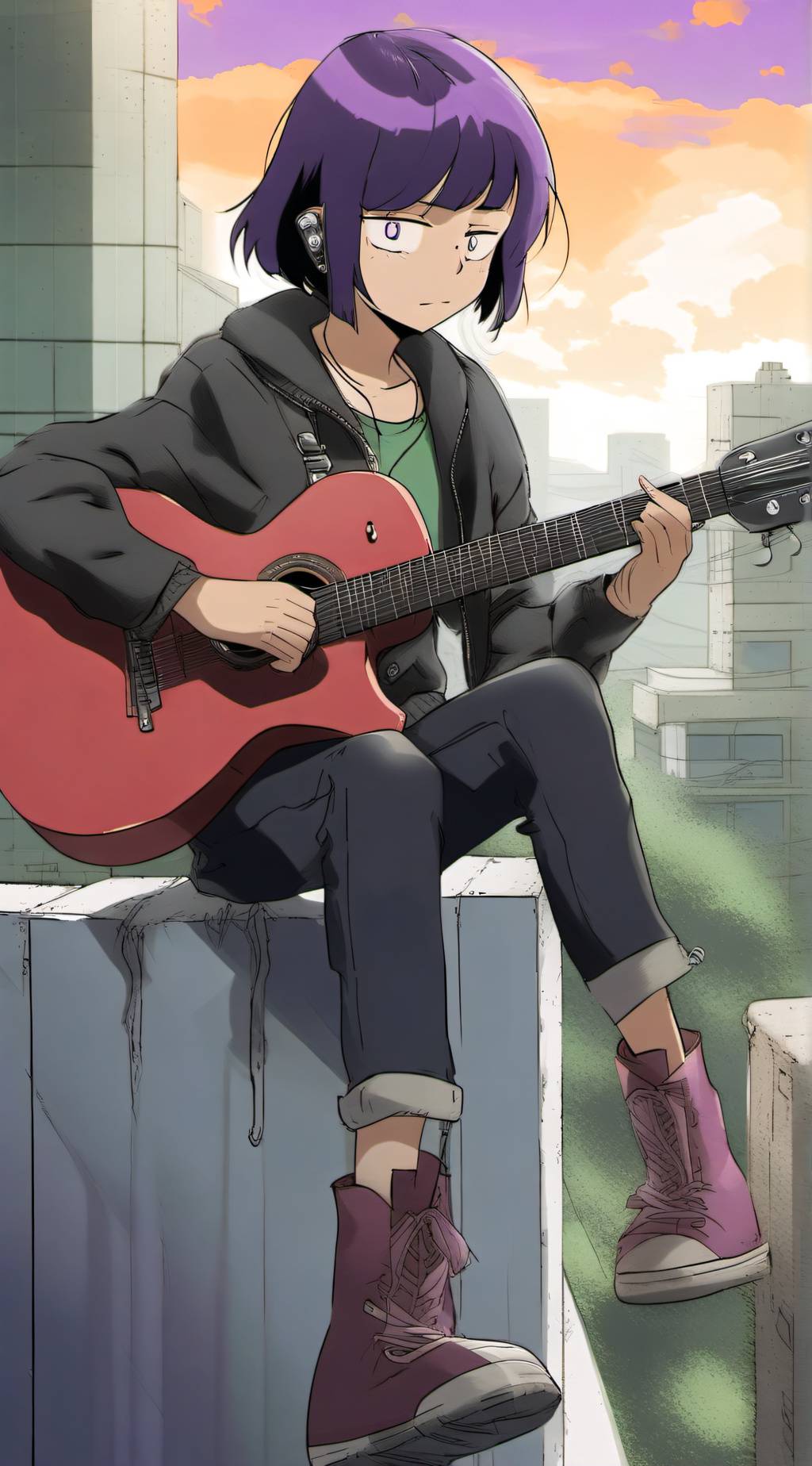 ai character: Kyoka Jiro  background