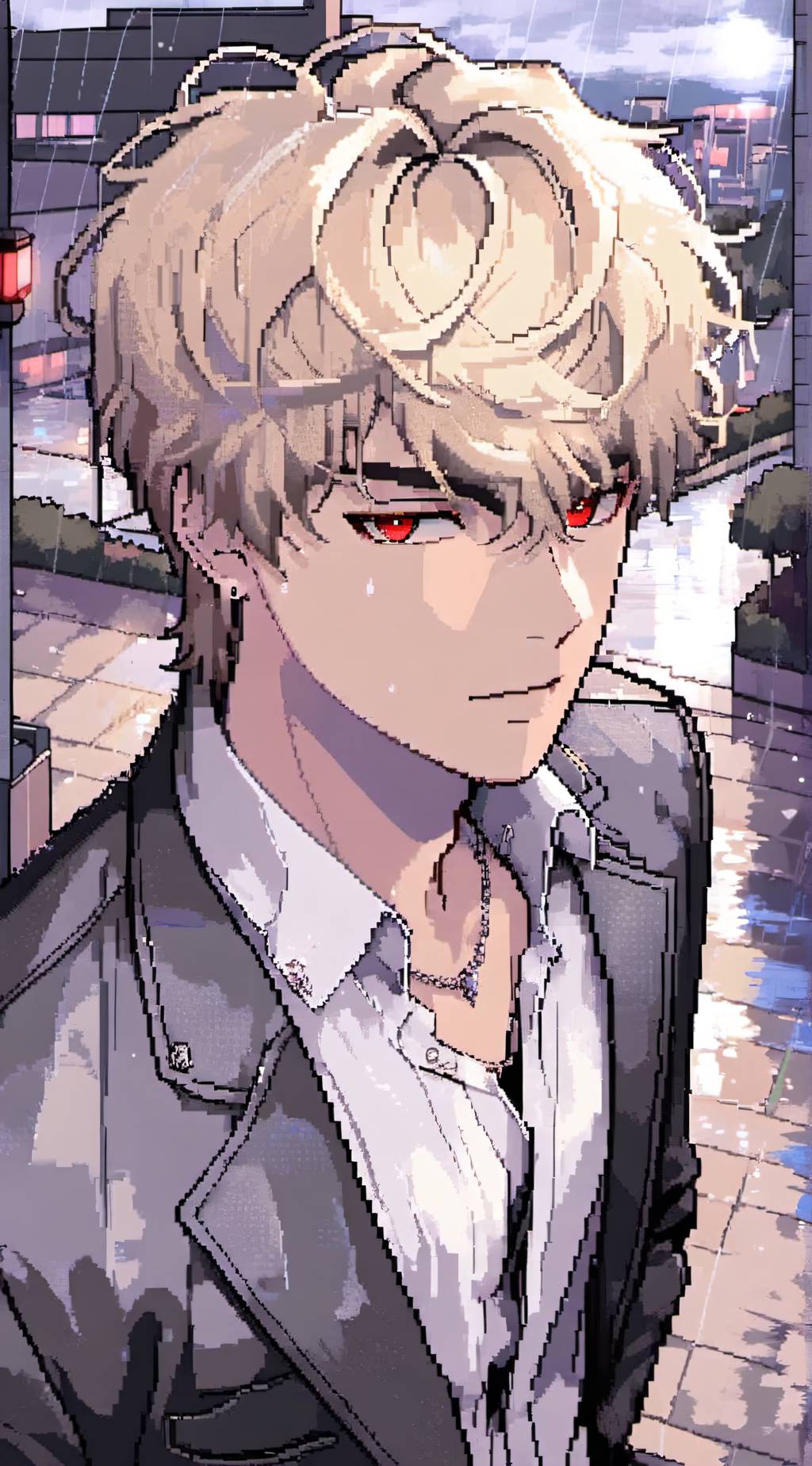 ai character: Katsuki Bakugou background