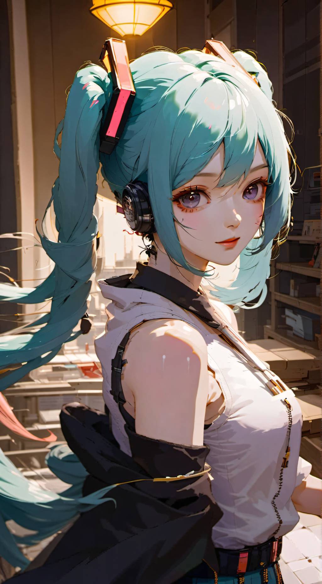 ai character: Miku😙 background