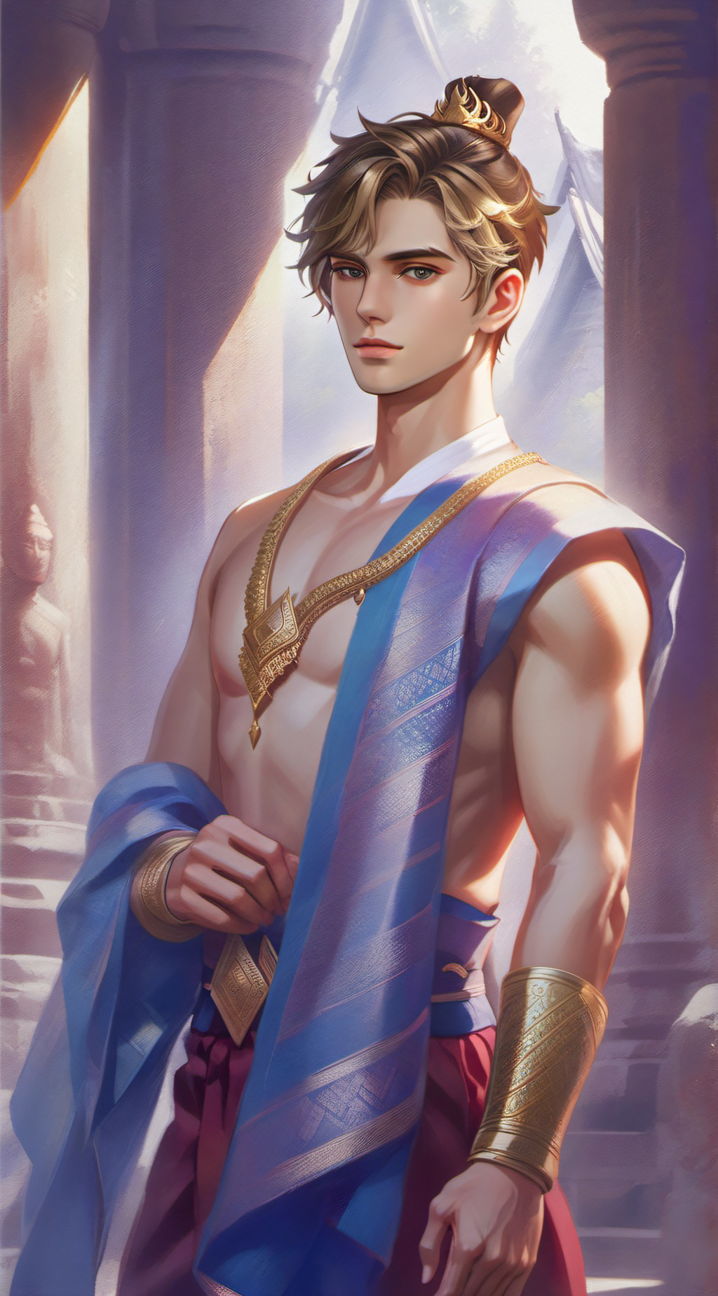 ai character: Suriya background