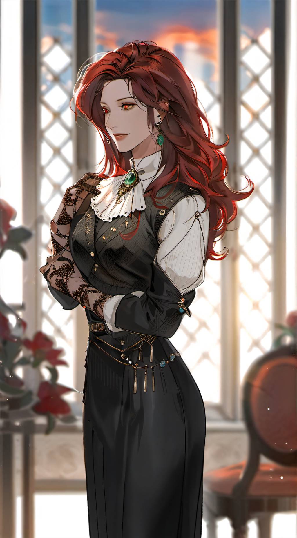 ai character: Ayla Wheat background