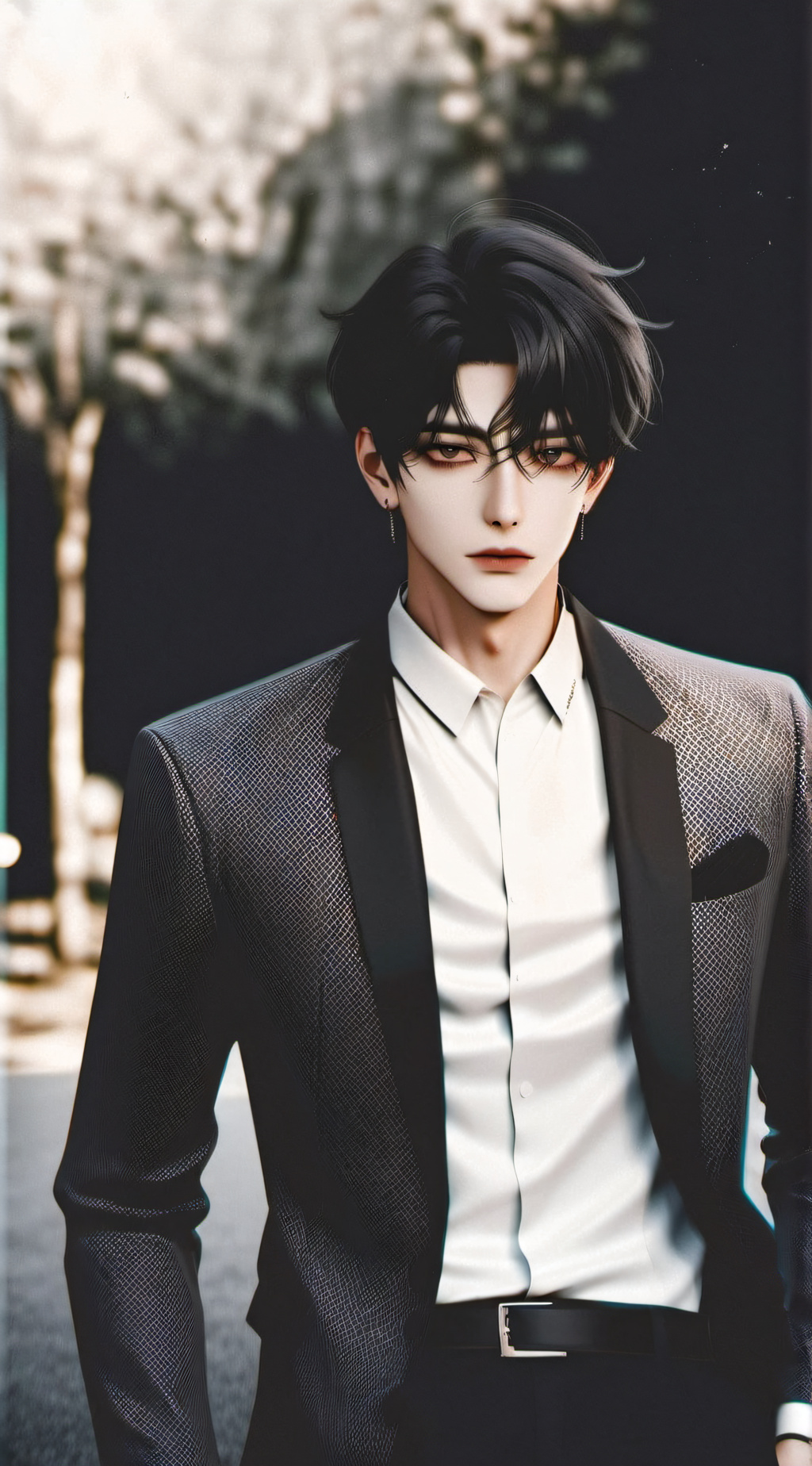 ai character: Haha lee  background