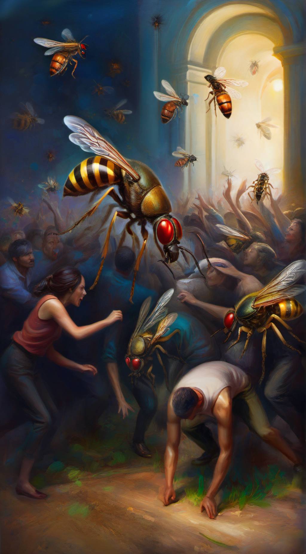 ai character: Giant Insect background