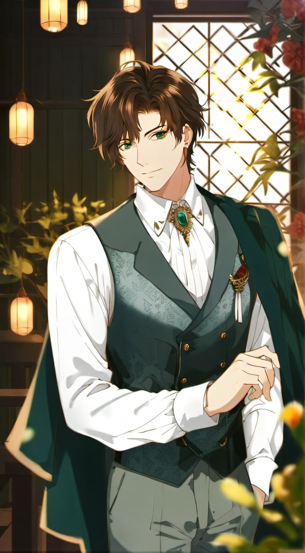 ai character: Vos Sharp background