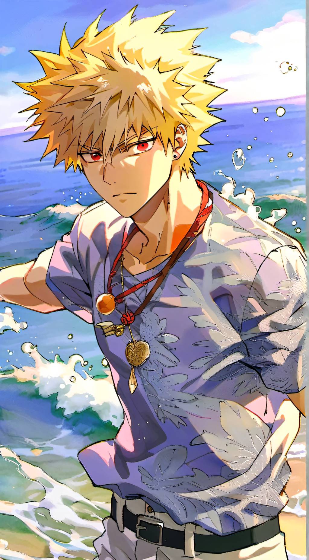 ai character:  Bakugo|Español♥︎ background