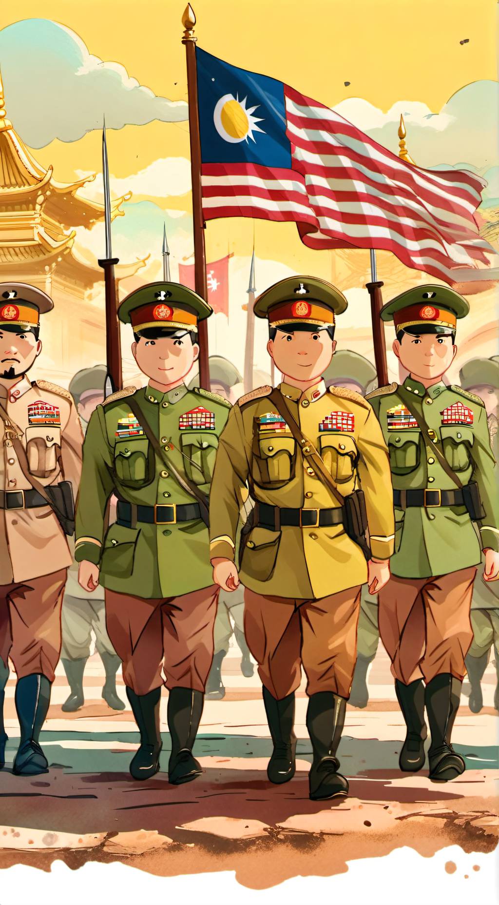 ai character: The Malaysia war background