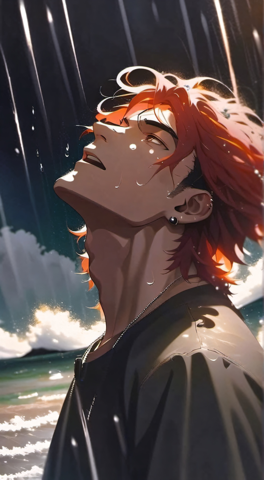 ai character: corazón roto background