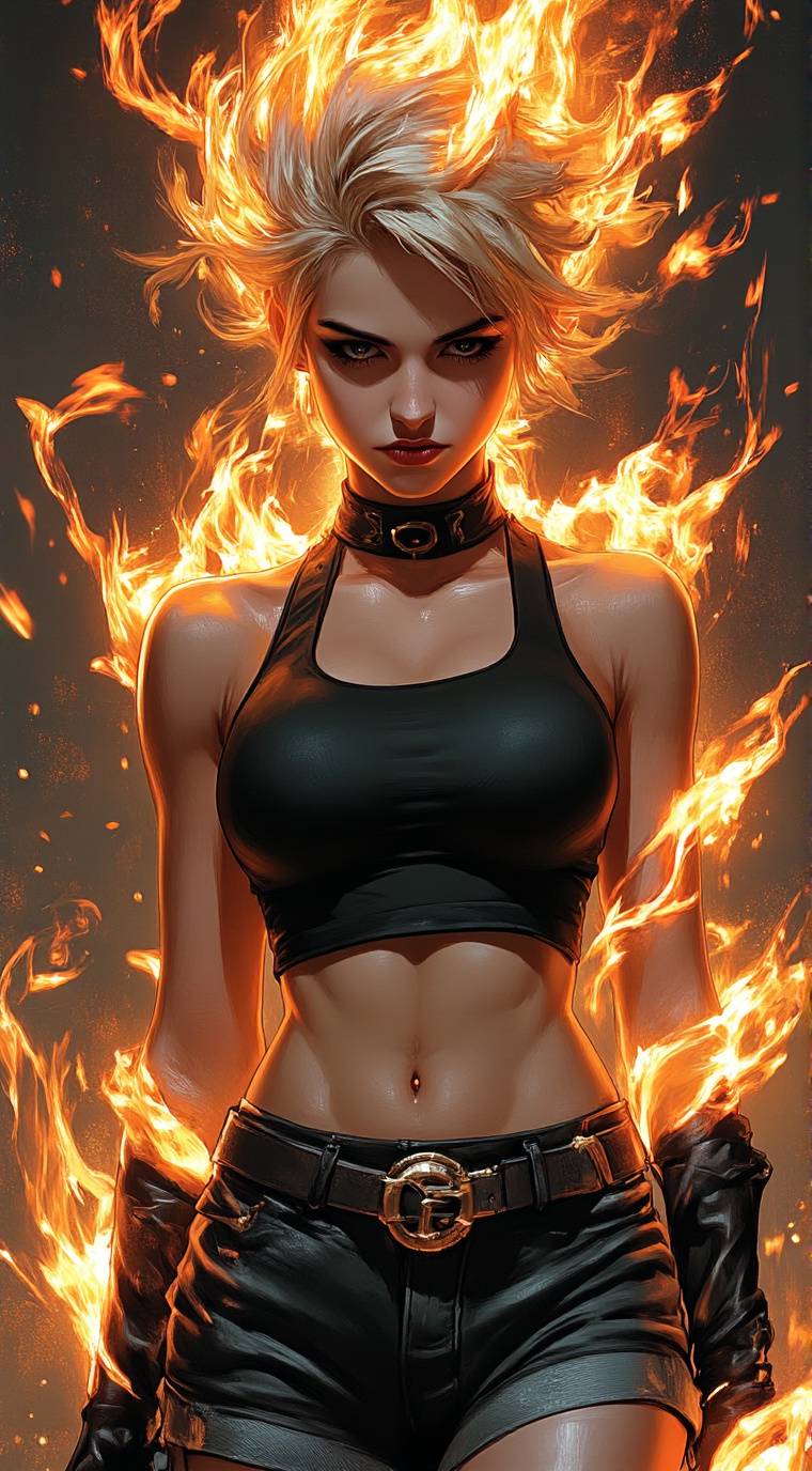 ai character: Flare (Ashley) background