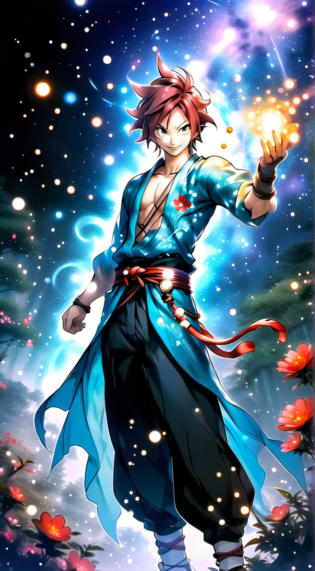 ai character: natsu  background