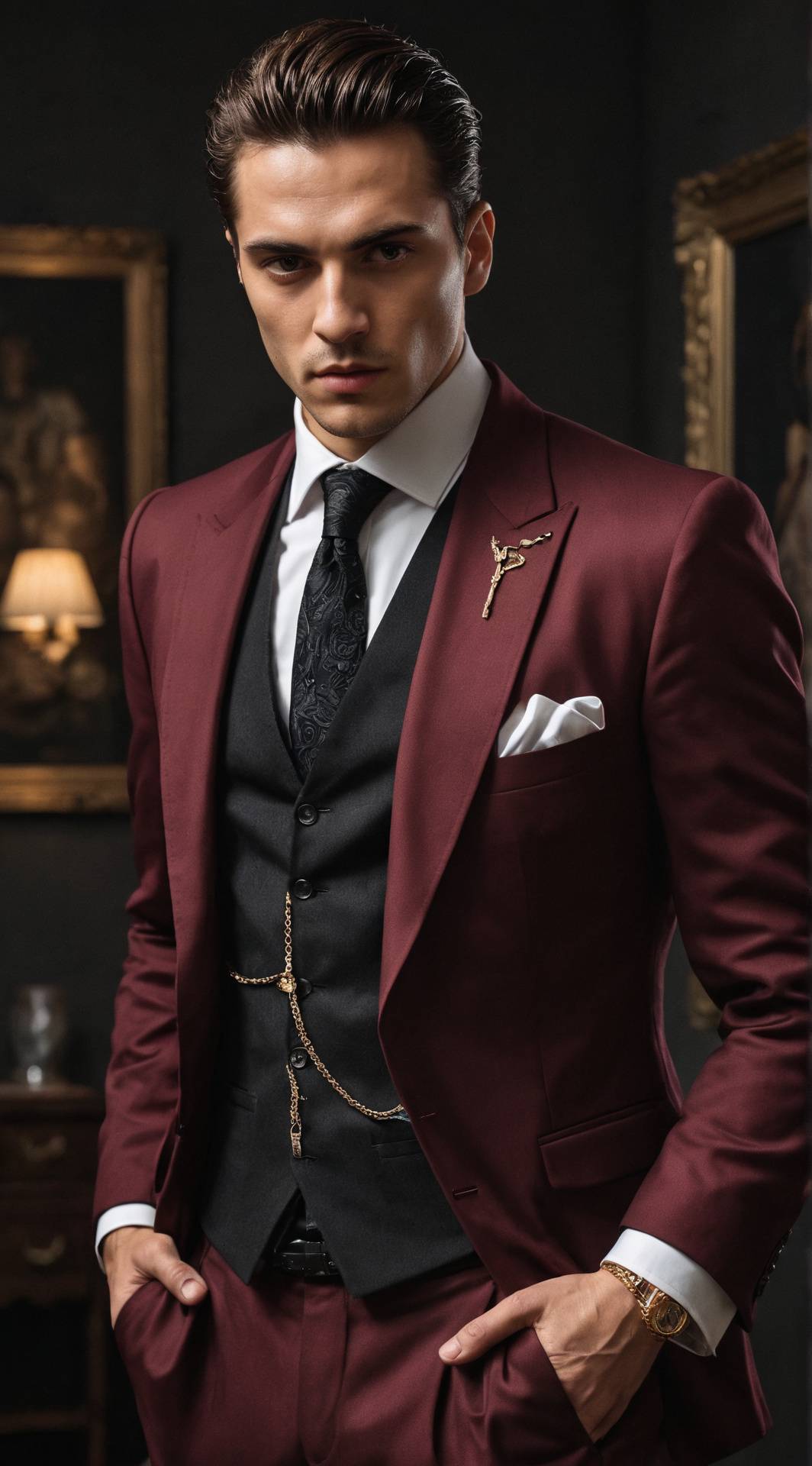 ai character: Vinnie  background